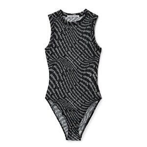 Alexander Wang Logo Mesh Bodysuit S